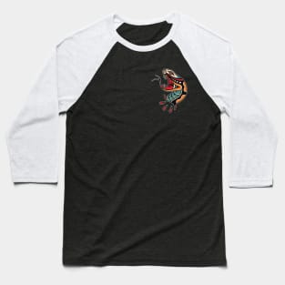 Snake tattoo style Baseball T-Shirt